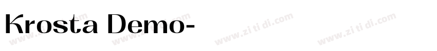 Krosta Demo字体转换
